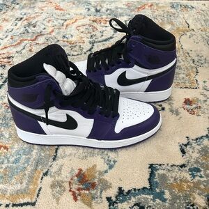 GS Jordan 1s “Court Purple” - Size Youth Boys 6